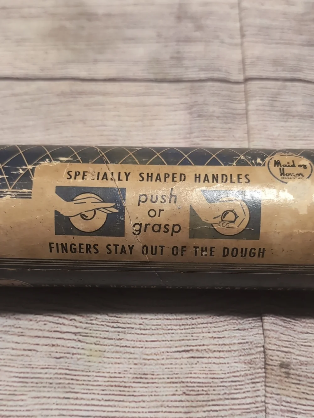 Maid Of Honor Vintage Ball Bearing Rolling Pin Sears Roebuck Circa 1930's